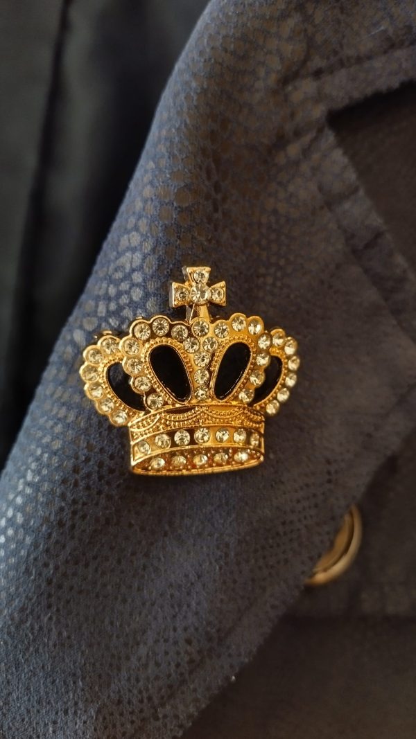 Crown Diamante Brooch